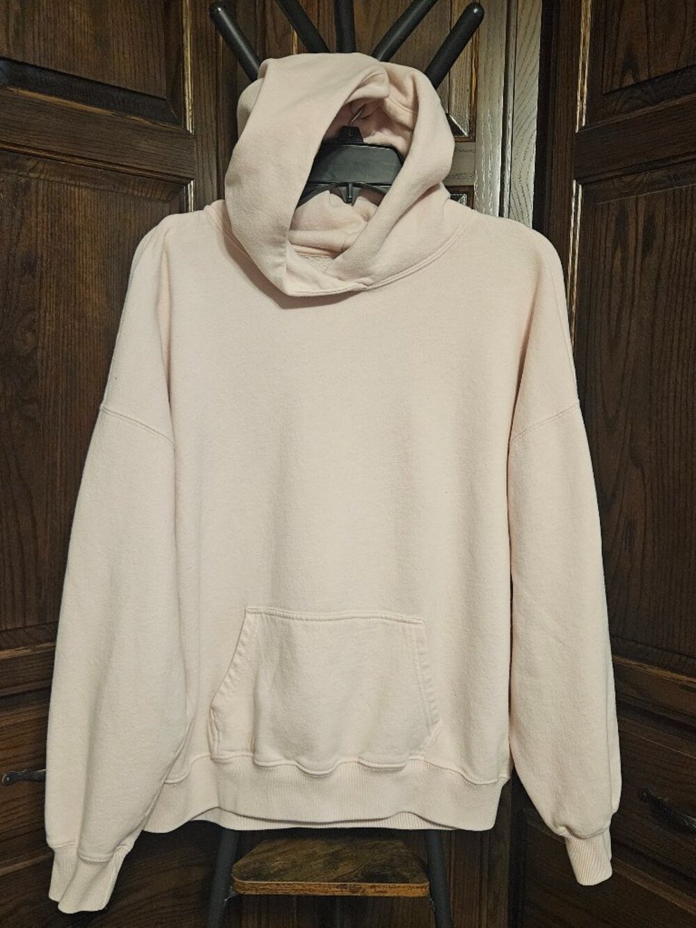 Hollister Women’s Medium Pale Pink Oversized Pullover Hoodie